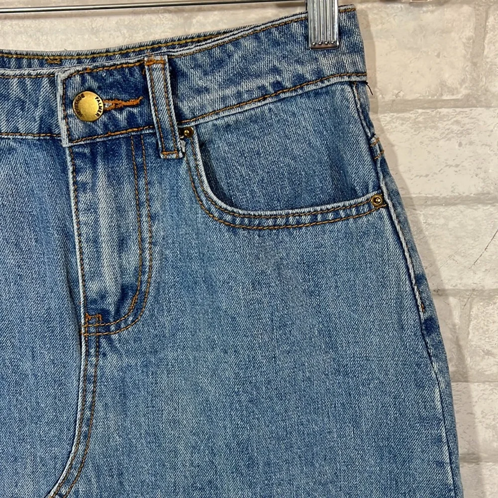 Joeoy denim raw hem skirt size small